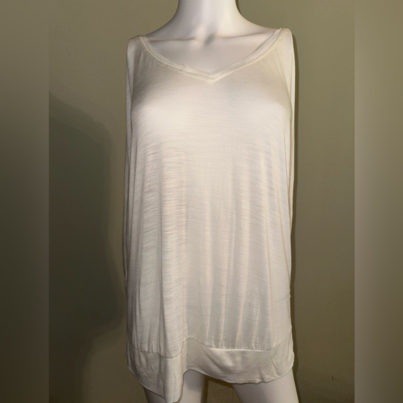 White House Black Market Tops - White House Black Market Pullover White Top with Sequin Neckline, Size‎ M